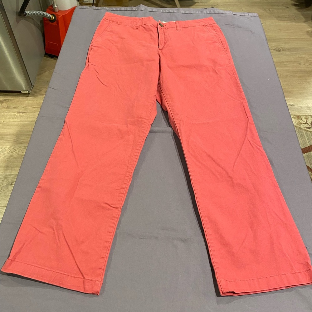 Joe Fresh pink or salmon colour cotton chinos